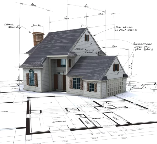 house-mock-up-top-blueprints-with-pen-notes-corrections house-mock-up-top-blueprints-with-pen-notes-corrections